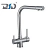 High Quality Russian Market Brass Dual Flow Copper Spout Filter Pure Water Three Way Drinking Water Kitchen Faucet