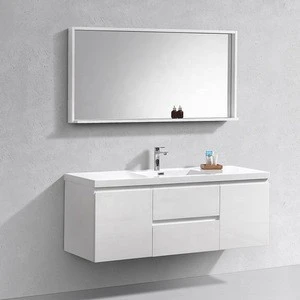 High Quality Single Sink Living Room Floating MDF Cabinet 48&quot; Bathroom Vanity Set