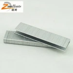 High quality sofa fixture Ntype N15 silver color raw iron round top u fence staple