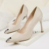 High quality wholesale fashion sexy pointed toe stilletto thin heels women high heel shoes