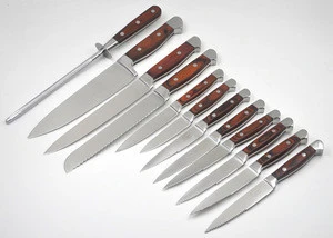 High Quality Wood Block 12PCS Knife Set