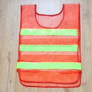High Recommended 100% Polyester Mesh Safety Vest Jacket /Reflective Clothing with OEM Logo