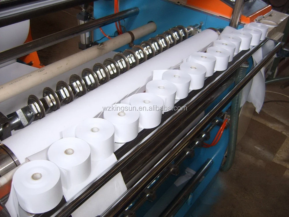 High Speed Thermal Small ATM Paper Roll and POS Paper Roll Slitting Machine
