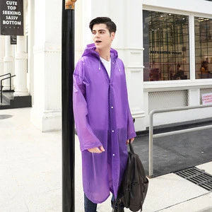 Hipster poncho travel EVA eco-linked outdoor adult raincoat