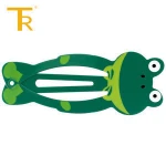 Holding hair frog hairgrip,frog metal Snap Clip for women and girl
