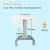 Import Home and Office Height Adjustable Movable Pneumatic Single Column Lifting Desk Lecture Table with wheels from China