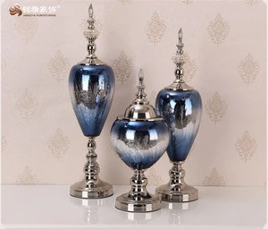 home decor pieces custom glass craft decoration indoor large flower vase