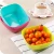 Import Home tea table plastic plate wholesale Nordic color square fruit plate melon seed fruit plate from China