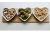 Import Home Treats White Heart Shaped Dip Bowls With Wooden Serving Tray Ceramic Set of 3 from China