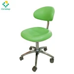 Hospital furniture ergonomic medical doctor stool chair with pu backrest