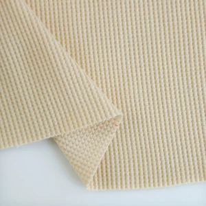 Hot 97%Cotton 3%Spandex 280GSM Stretch Waffle Fabric for Garment Co0014-42
