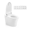 Hot sale Auto flip open lid Dual flush save water foot sensor open seat cUPC luxury smart bidet toilet