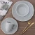 Import Hot sale good quality custom logo restaurant serving plate set / porcelain dinner set from China
