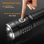 Hot Sale High Power 5000 Lumens XHP70.2 Powerful LED Flashlight 26650 21700 Rechargeable Torch with Power Bank Function