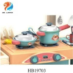 Hot sale Home role playing Kids pretend plastic kitchen set toys cooking game fast food shop kitchen toy for children
