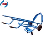 Hot Sale HT8188 Metal Push Heavy Duty Luggage Transport Cargo Cart Steel Hand Warehouse Trolley