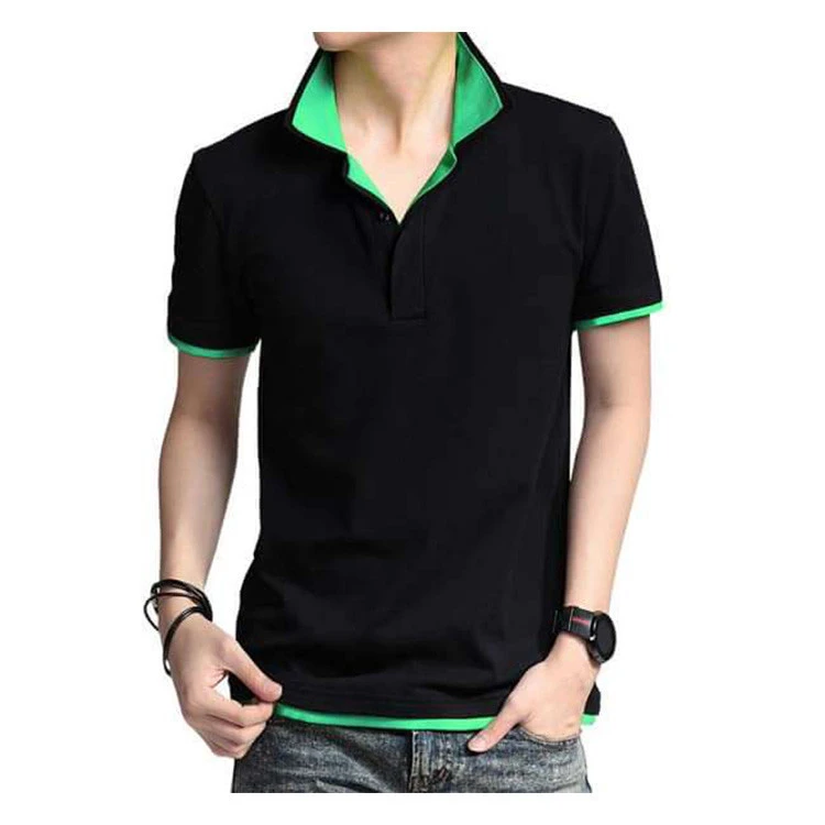 Hot sale latest design men custom cotton polo t shirt men