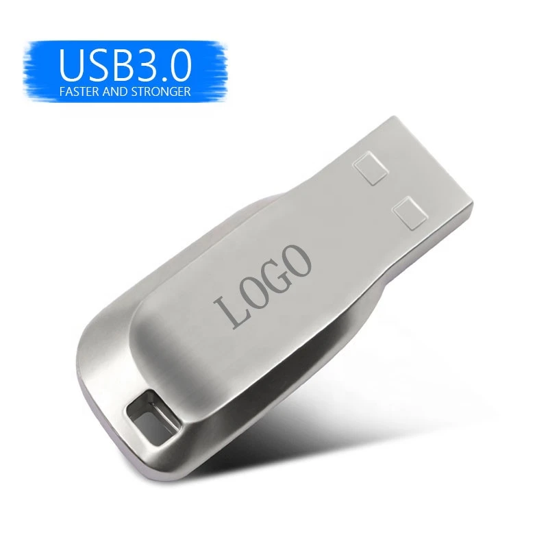 Hot Sale Metal USB Flash Drive 64GB 32GB 16GB 8GB Flash Memory Usb Stick 128GB Pendrive with LOGO Printing