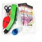Hot Sale Plastic Box Fishing tackle set box bait float clip scissors space bean sabiki rig fishing lure combo