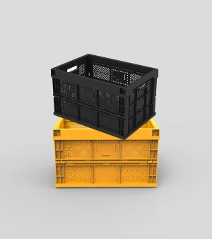 Hot Sale Quality Plastic Crates Folding Stackable Box - Collapsible Box