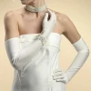 Hot Sale Wedding Party Bridal Opera Stretch Satin Gloves