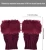 Import Hot Sale Women Faux Rabbit Fur Glove Hand Wrist Crochet Knitted Fingerless Gloves Knitting Mittens Winter Gloves from China
