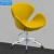 Import Hot Sales Comfy Smart Fabric Office Yellow Swivel Chair Bar Chair Ergonomic Back from China