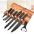 Import Hot selling 7pcs stainless steel non-stick coating kitchen knife set from China