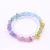 Import Hot selling healing crystal natural raw stone stretch charm bracelet gravel sem precious stone  chips bracelet wholesale from China