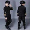 Hot selling kids boy airline pilot uniform dress suit for kids