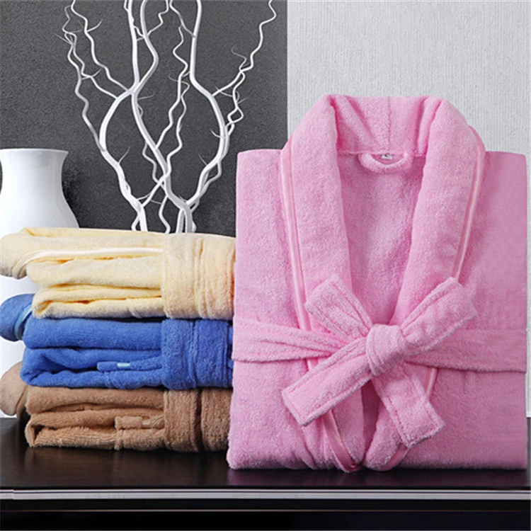 Hot Selling Luxure Long Custom Terry Bath Robes Towel Bathrobe