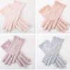 Hot-selling sun protection ladies thin gloves touch screen lace gloves