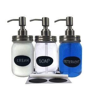 Hotsale glass bath set organizer household mason jar bathroom accessories