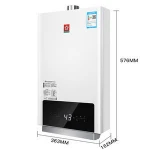 Household kitchen 16 Liters iinstant tankless on demand natural water gas heater
