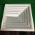 Import HVAC System Air Conditioning Aluminum Alloy Three-Sided Square Ceiling Air Diffuser from China