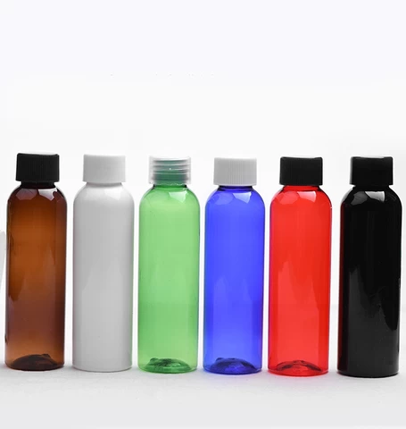 IBELONG 120ml 4OZ Round Shoulder Clear White Amber Blue Green Red Plastic Face Toner Serum PET Bottles with Screw Cap Supplier