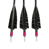 ID 6.2 mm stripe shield turkey feather archery pure carbon fiber arrow for most bows hunting