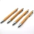 Import In Stock Customized Engrave Printing Logo Retractable Click Clip 100% Cheap ECO Friendly Recycle Natural Wood Bamboo Ball Pen from China