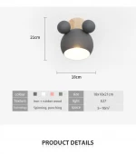 Indoor Kids Wall Lamp Wall Light Nordic Design Wall Sconce Lamp Lighting Fixture
