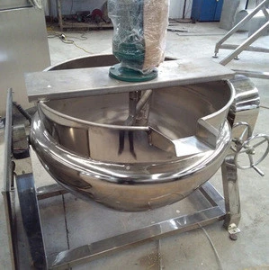 Industrial Cooker Pot For Processing Jam Sauce Chilli Paste Soup Stock Tomato Candy Can Congee Gruel Boiler Polish Food Mixer