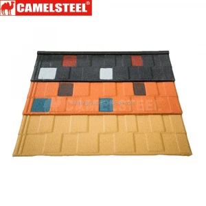 Inexpensive Stone Coated Galvanized Zinc Steel Plate Based Roofing Tiles