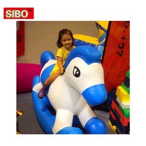 inflatable pony rocking horse Kids Animal Riding inflatable rock-horse Inflatable Animals Ride on toys