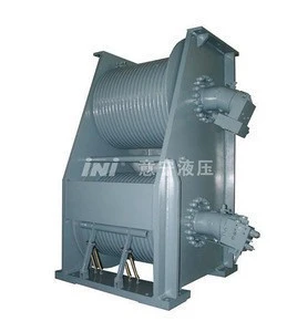 INI Double Drums Hydraulic Winches for Cargo Fishing Ship Cranes Use