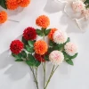 ins style artificial flower ping pong shape daisy chrysanthemum hotel home soft decoration silk flower artificial bouquet