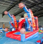 Interactive carnival sport games inflatable shooting stars basketball shootout game