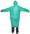 Import ISO Audit China Bulk Long Plastic Green Raincoat Factory with custom printing logo size color styles Rain Jacket Producer from China