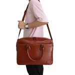 ISO Certificate wholesale custom logo men's briefcase business laptop bag leather computer briefcase for men manufacturer