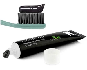 IVISMILE Spearmint Fluoride Free Whitening Teeth Coconut Shell Charcoal Toothpaste
