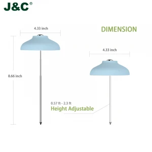 J&C Minigarden Charloe - Professional manufacturer superior quality sky blue  USB umbrella lamp blue