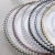 Import JHS005 13inch Multi-colored  beads clear  plastic wedding decorative charger plate from China